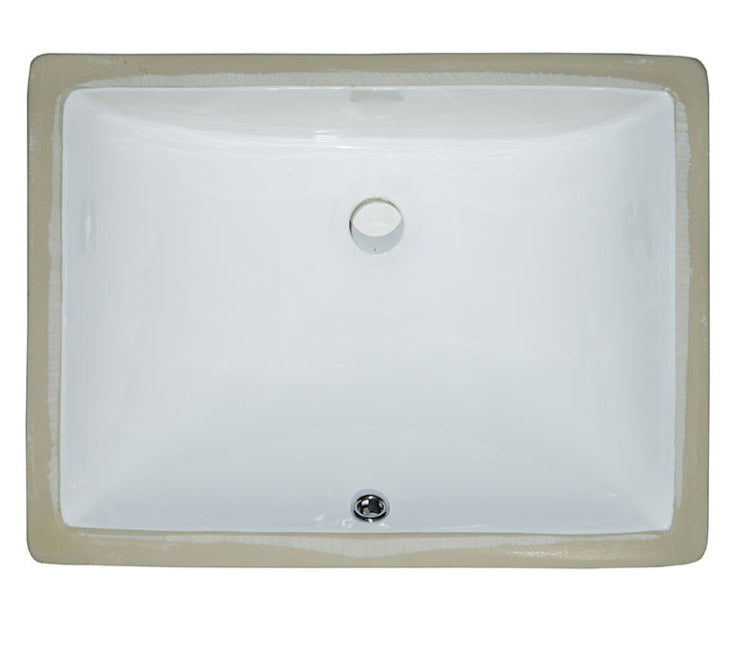 MSI Undermount White Rectangular Porcelain Sink – SIN-POR-UNDRECWHT-2015