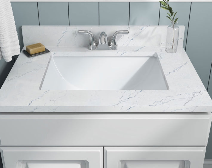 MSI Undermount White Rectangular Porcelain Sink – SIN-POR-UNDRECWHT-2015