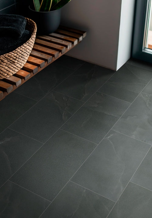 Regallo Midnight Agate Porcelain Tile – NREGMIDAGA Series | Luxury Black Agate Look Tile