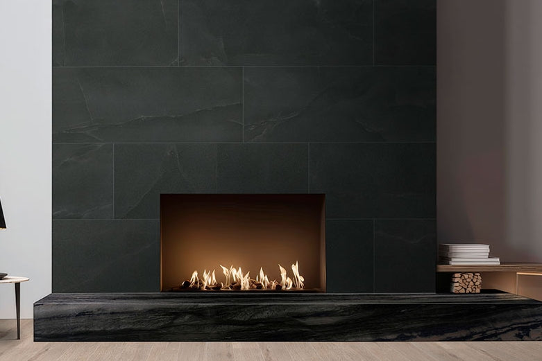Regallo Midnight Agate Porcelain Tile – NREGMIDAGA Series | Luxury Black Agate Look Tile