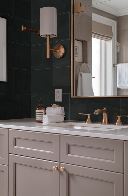 Regallo Midnight Agate Porcelain Tile – NREGMIDAGA Series | Luxury Black Agate Look Tile