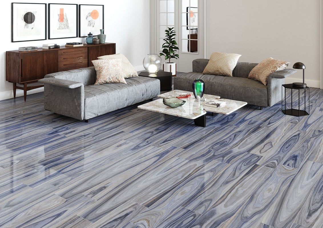Dellano Exotic Blue Wood Look Tile