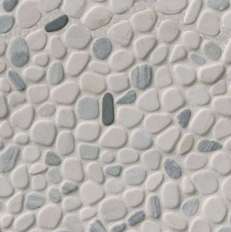 Black And White Pebbles Mosaic