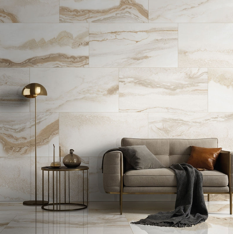 Exotika Nebula Almond Porcelain Tile
