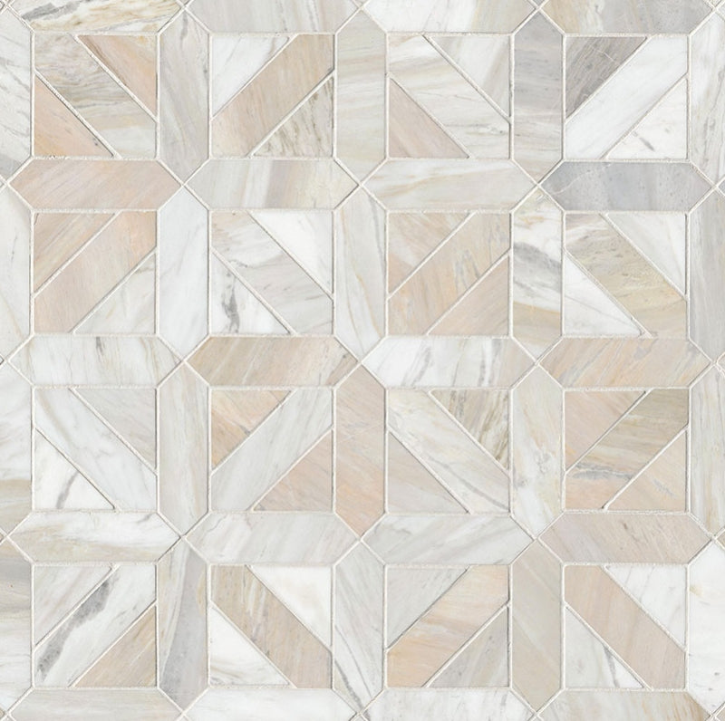 Athena Gold Geometrica Honed Tile