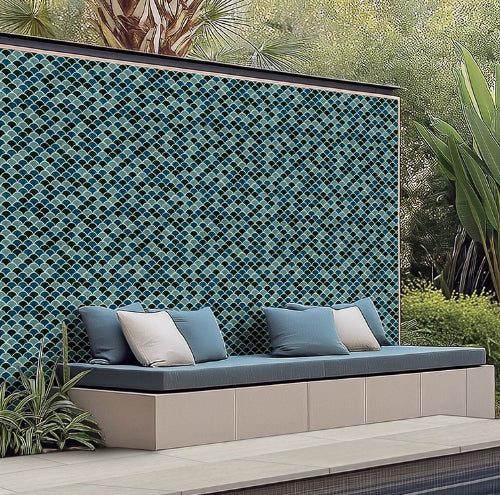 Azul Scallop Tile