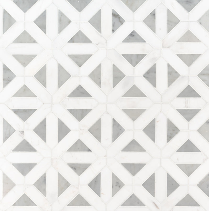 Bianco Dolomite Geometrica Tile