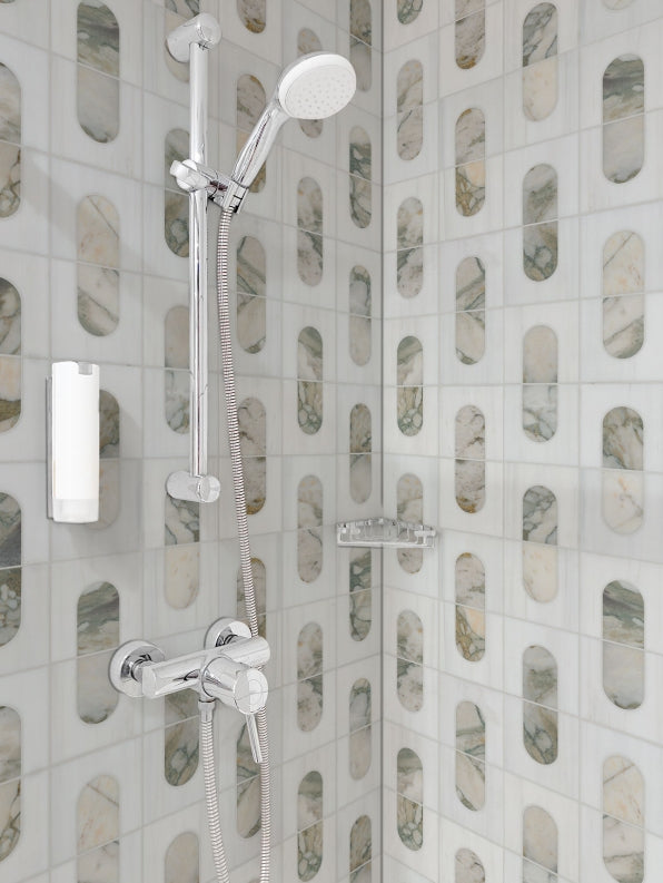 Bianco Dolomite Moderno Polished Mosaic