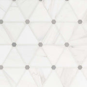 Bianco Dolomite Pinwheel Tile