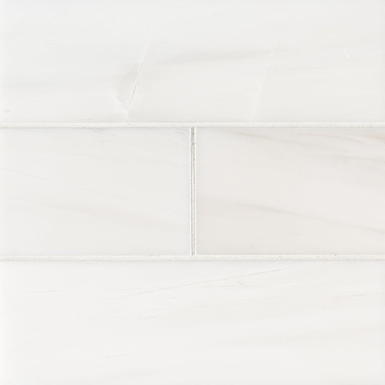 Bianco Dolomite Polished Subway Tile 4x12