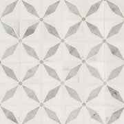 Bianco Starlite Marble Geometric Tile