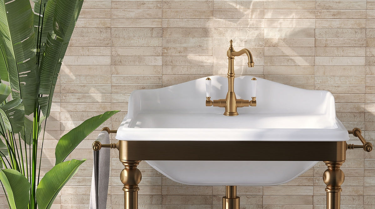Stella Biscotti 2×10 Glossy Ceramic Wall Tile