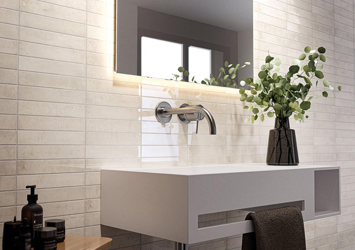 Stella Biscotti 2×10 Glossy Ceramic Wall Tile