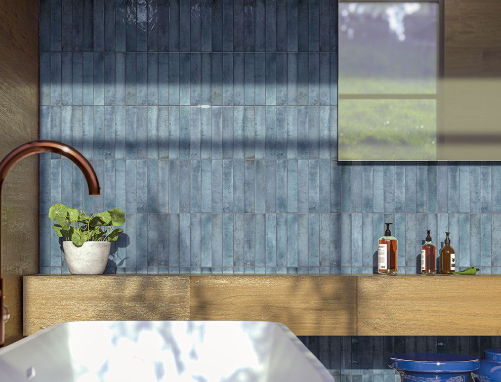 Stella Oceano 2×10 Glossy Ceramic Wall Tile