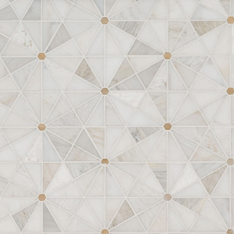 Luxor Elegante Pinwheel Gold Mosaic Tile – SMOT-SMTL-ELEPIN