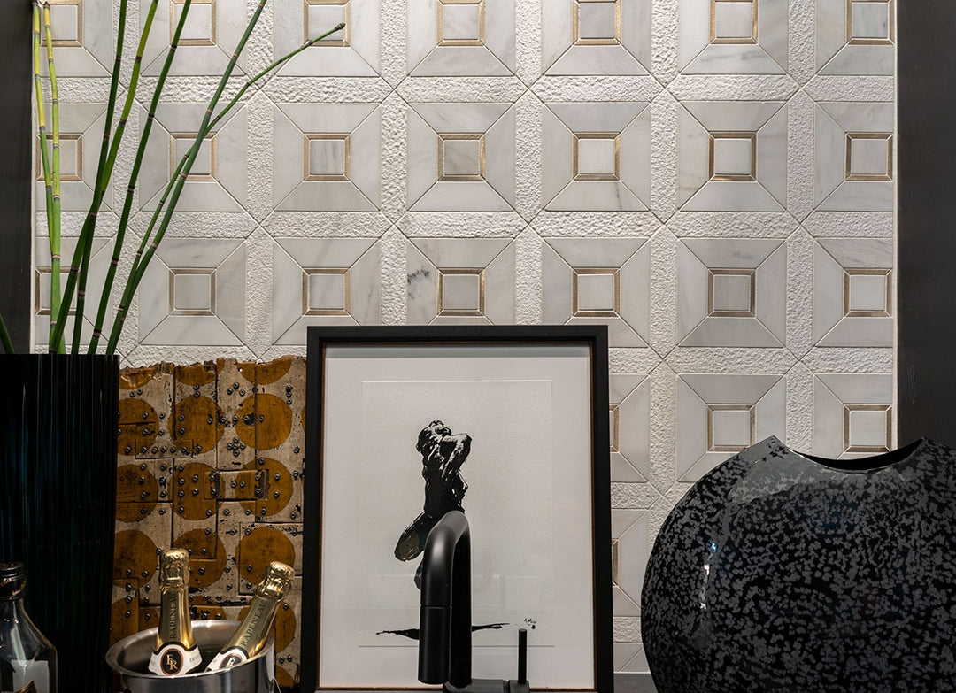 Luxor Verona Gold Pattern Tile
