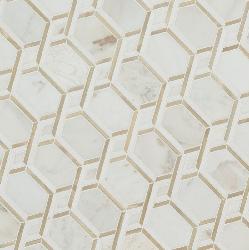 Luxor Royal Link Gold Pattern Tile