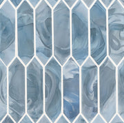 Blue Shimmer Picket Glass