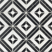 Rhombix Nero Geometric Tile