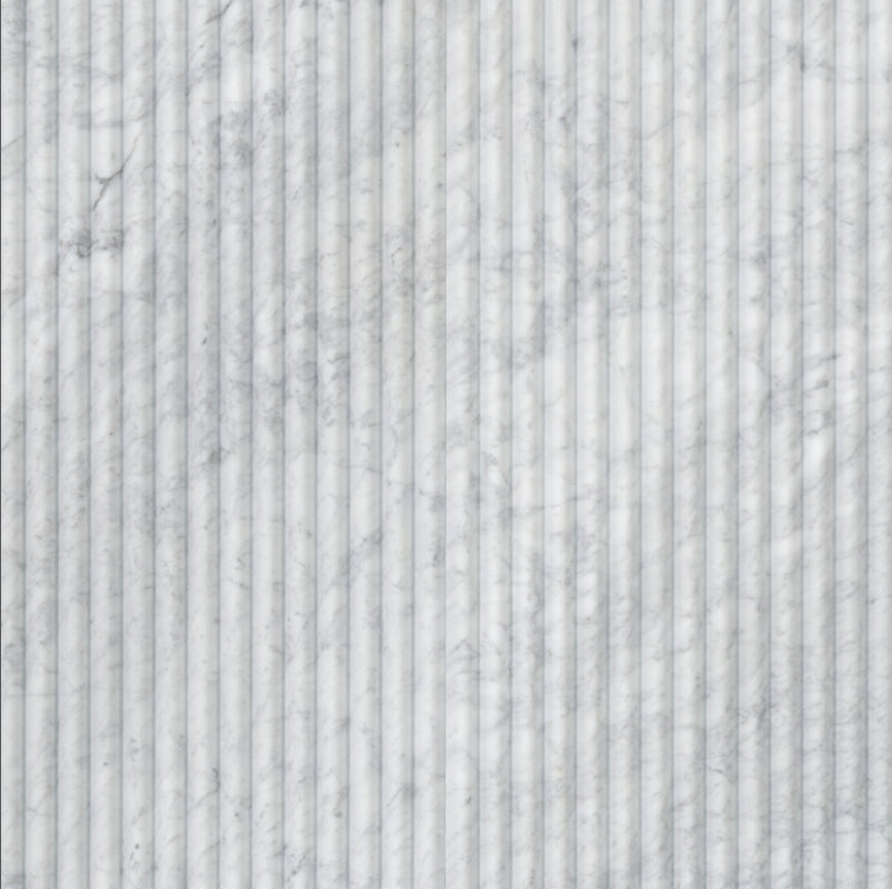 Carrara White Milano Ribbo 12x24 Honed
