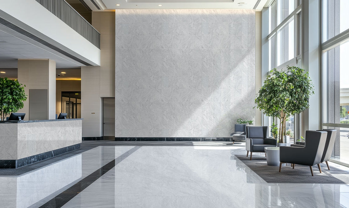 Carrara White Valentino Fluto 12x24 Honed