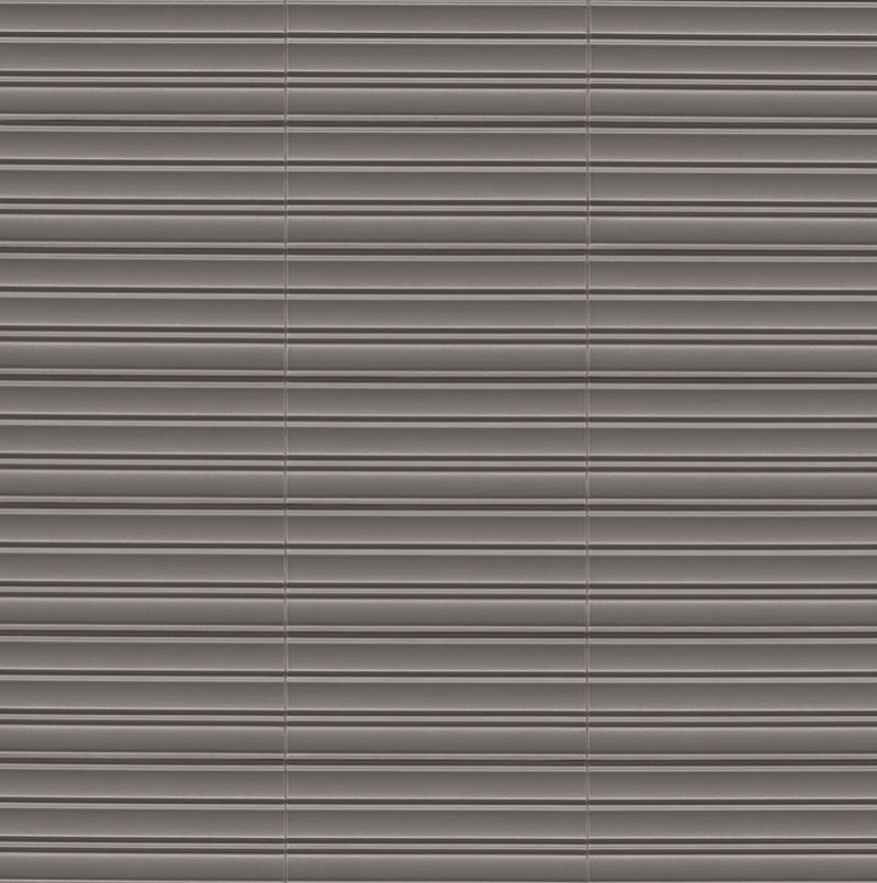 Folk Charcoal Fluted Tile