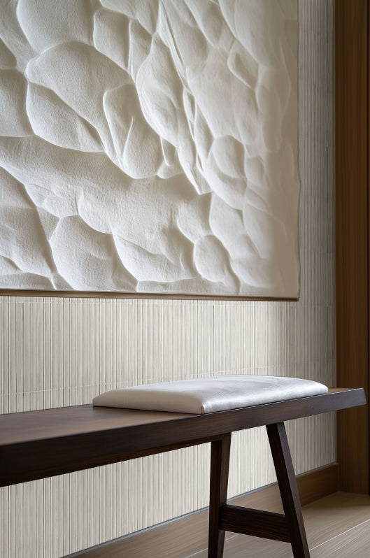 Gems Bianco Fluted Tile