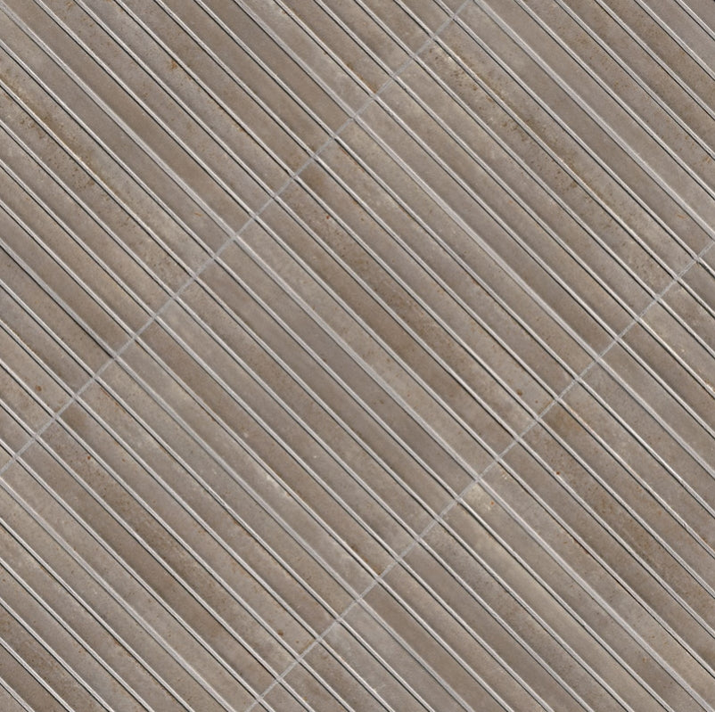 Gems Grigio Fluted Tile