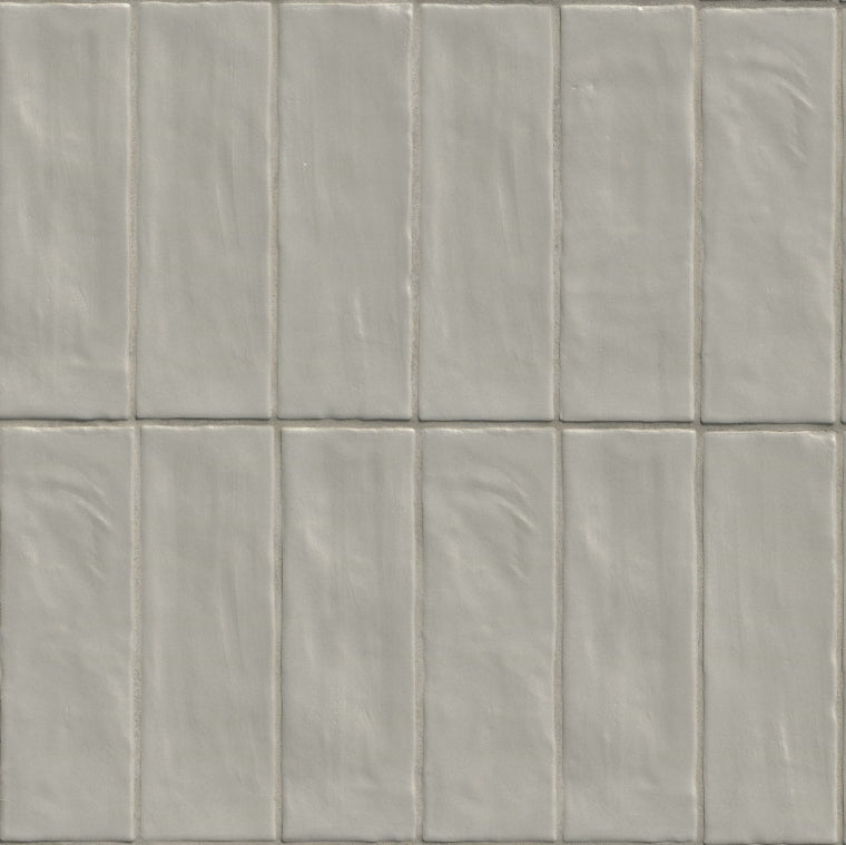 Zest Aloe 2.5x8 Satin Ceramic Wall Tile – Pastel Green Zellige Style