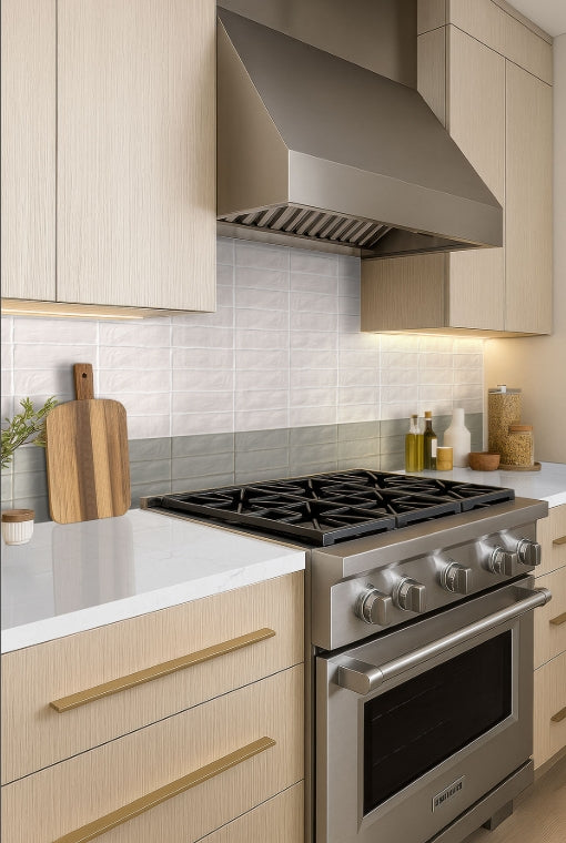 Zest Aloe 4x4 Satin Ceramic Tile | Green Zellige Style Wall Tile