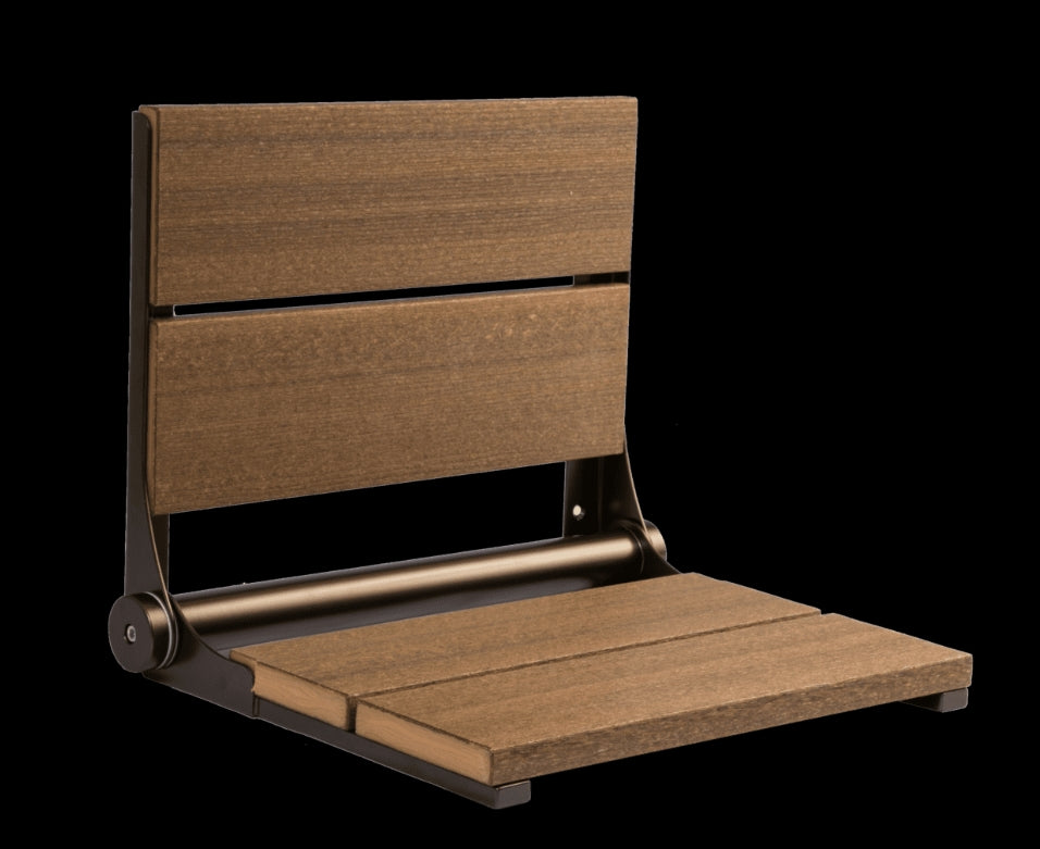 18″ Bilanx Shower Seat in Bronze Finish.