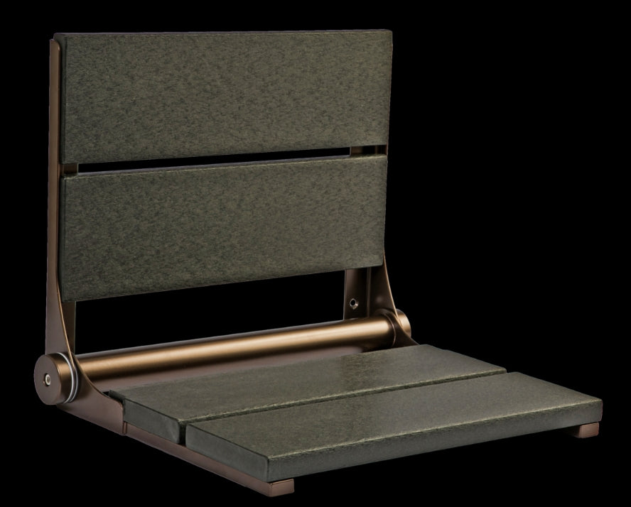 18″ Bilanx Shower Seat in Bronze Finish.
