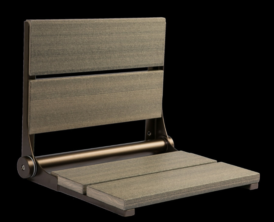 18″ Bilanx Shower Seat in Bronze Finish.