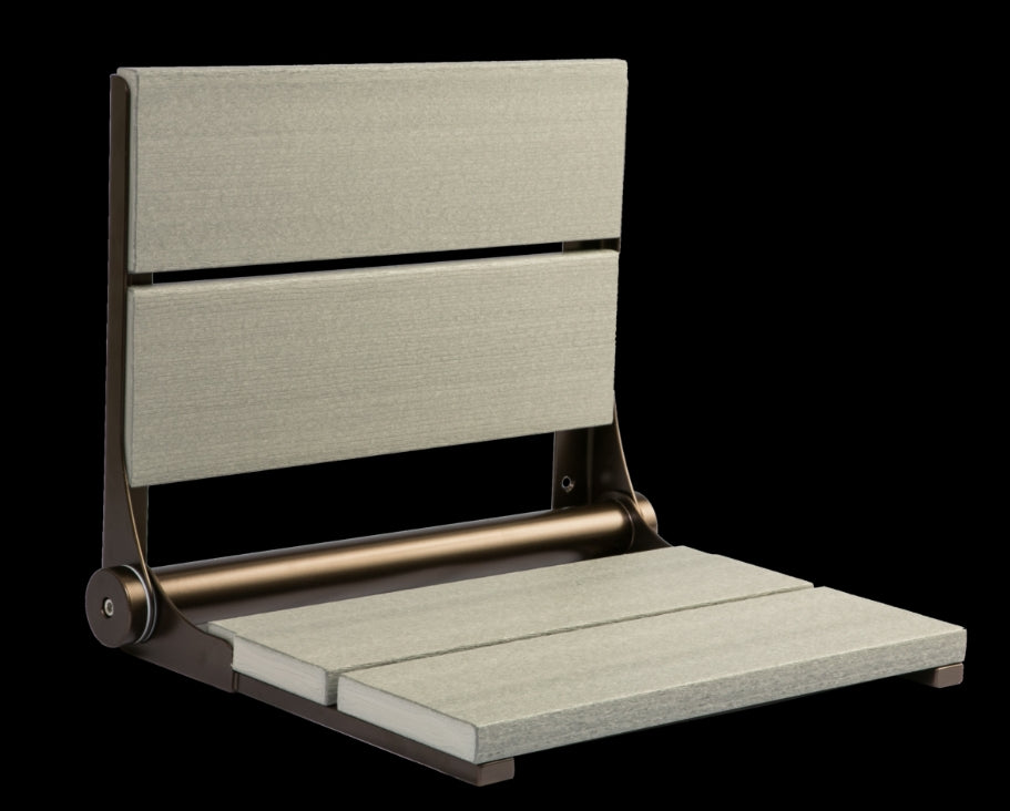 18″ Bilanx Shower Seat in Bronze Finish.
