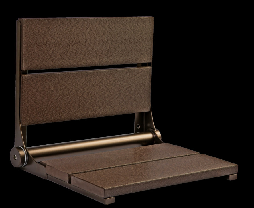 18″ Bilanx Shower Seat in Bronze Finish.