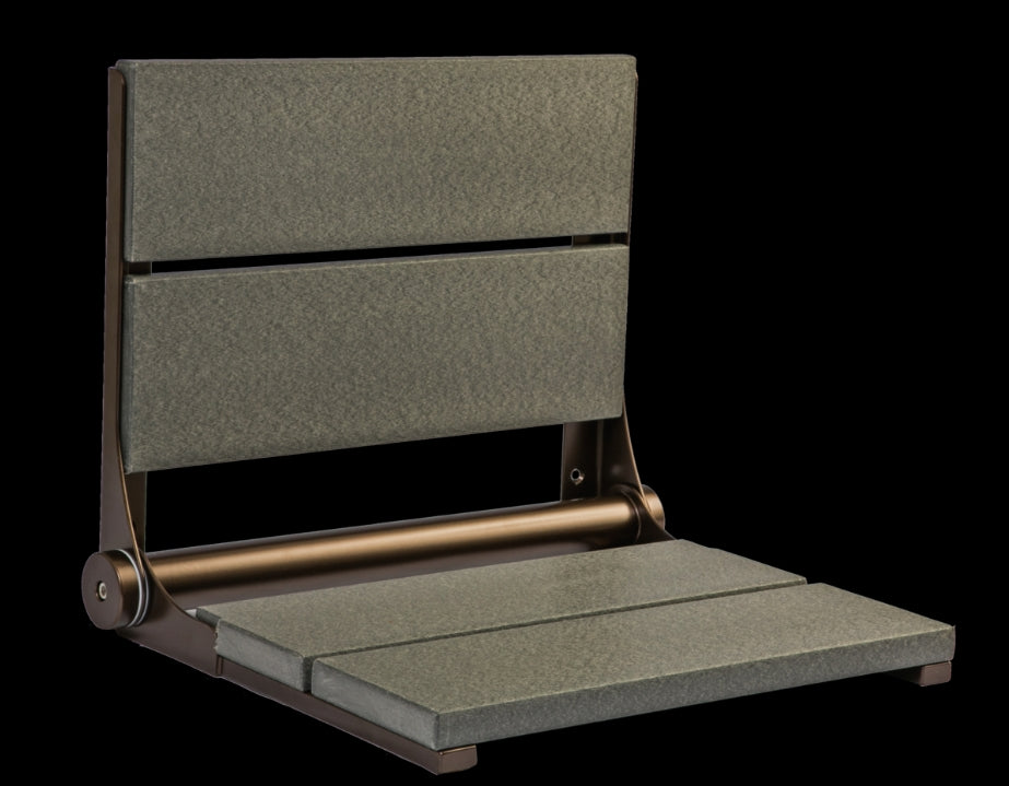 18″ Bilanx Shower Seat in Bronze Finish.