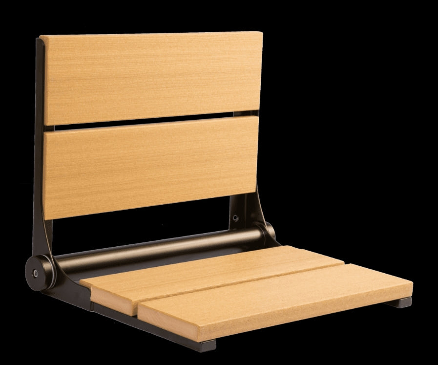 18″ Bilanx Shower Seat in Bronze Finish.
