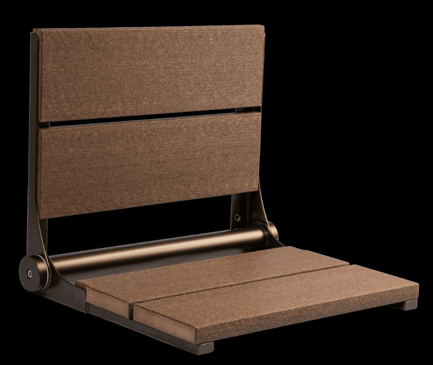 18″ Bilanx Shower Seat in Bronze Finish.
