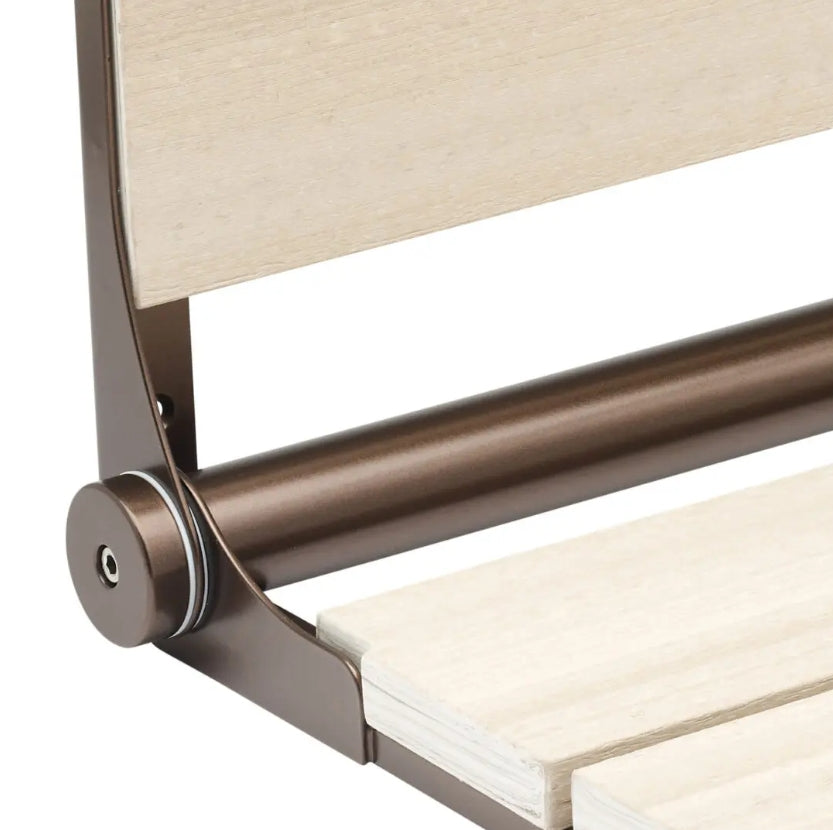 18″ Bilanx Shower Seat in Bronze Finish.