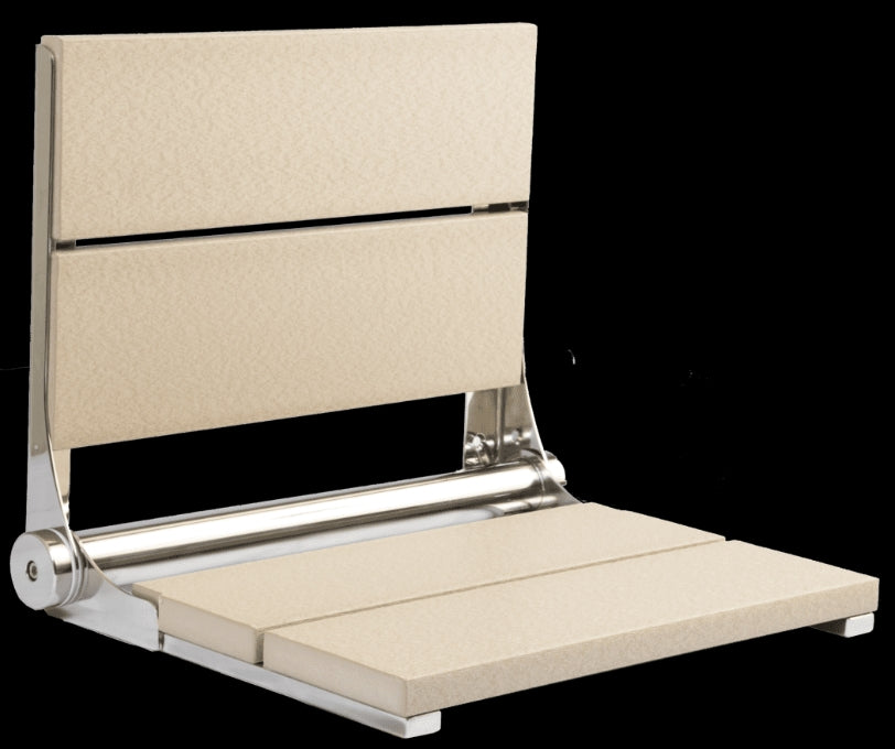 18″ Bilanx Shower Seat in Polished Stainless Finish.