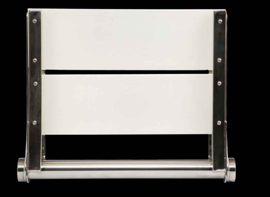 18″ Bilanx Shower Seat in Polished Stainless Finish.