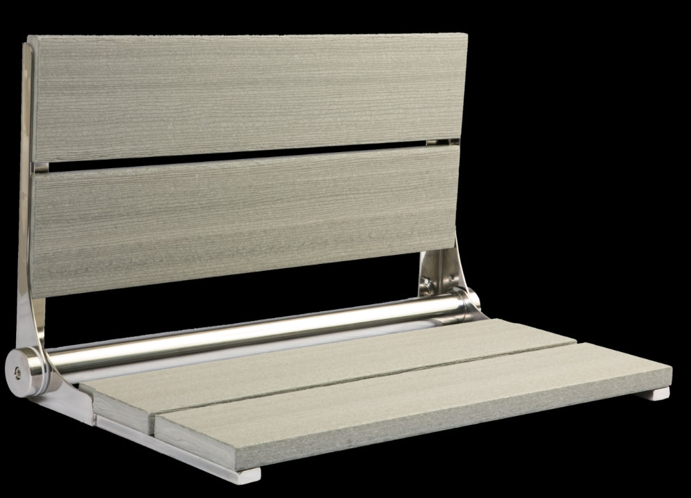 26″ Bilanx Shower Seat in Polished Finish.