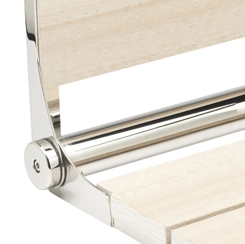 26″ Bilanx Shower Seat in Polished Finish.