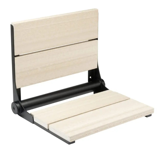 26″ Bilanx Shower Seat in Matte Black Finish.