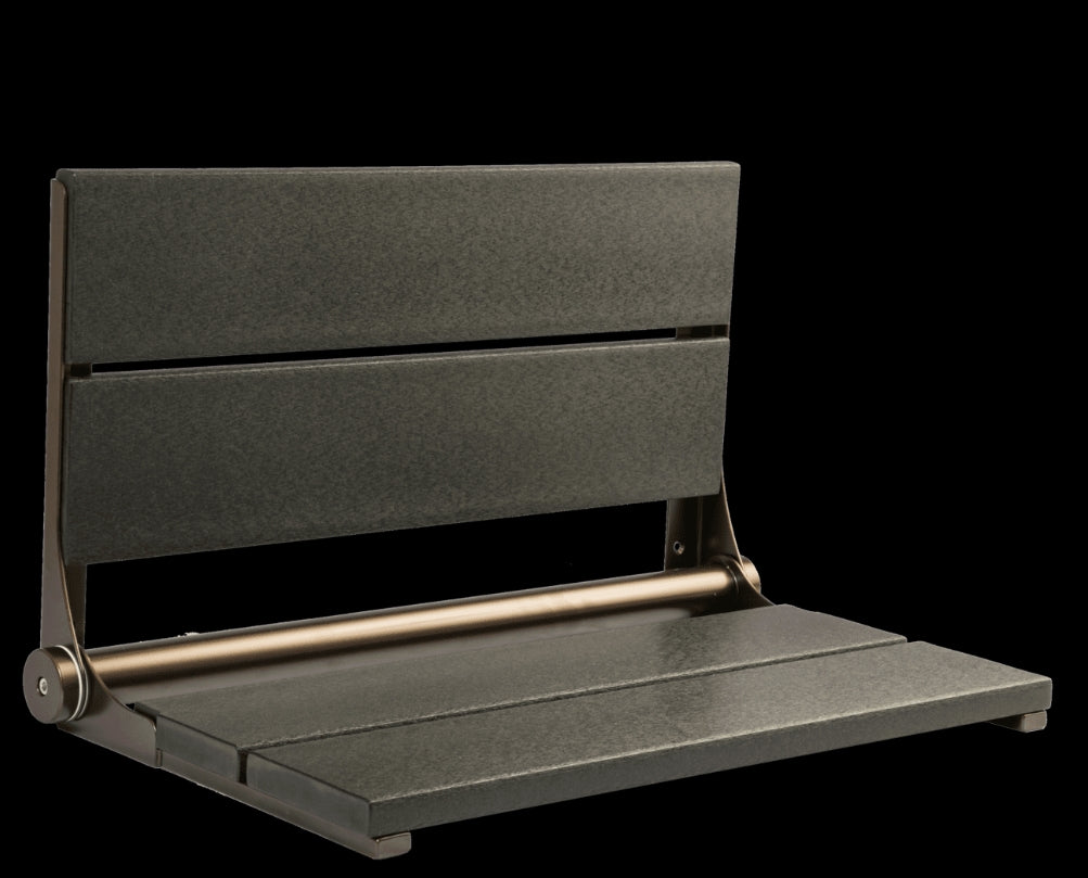 26″ Bilanx Shower Seat in Bronze Finish.