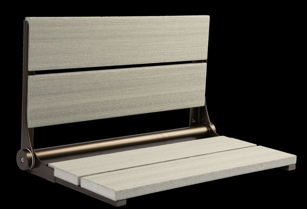 26″ Bilanx Shower Seat in Bronze Finish.