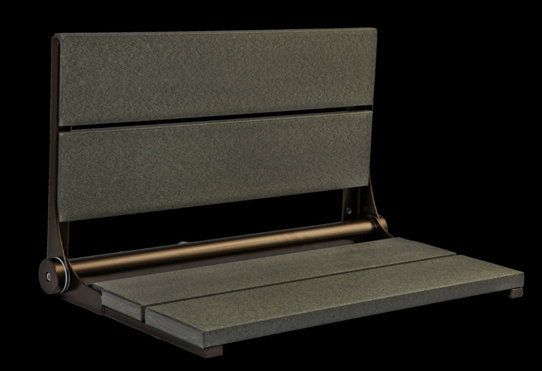 26″ Bilanx Shower Seat in Bronze Finish.