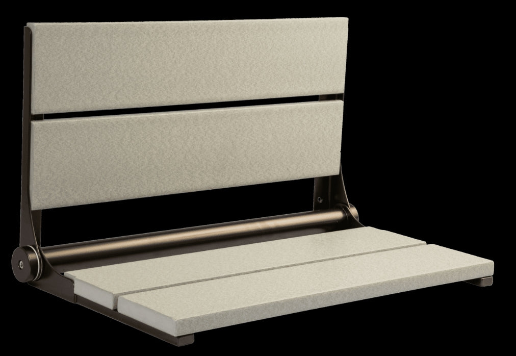 26″ Bilanx Shower Seat in Bronze Finish.