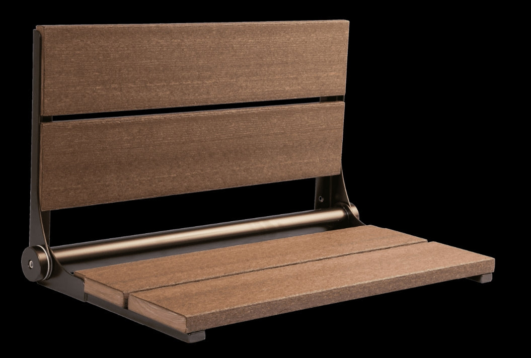 26″ Bilanx Shower Seat in Bronze Finish.