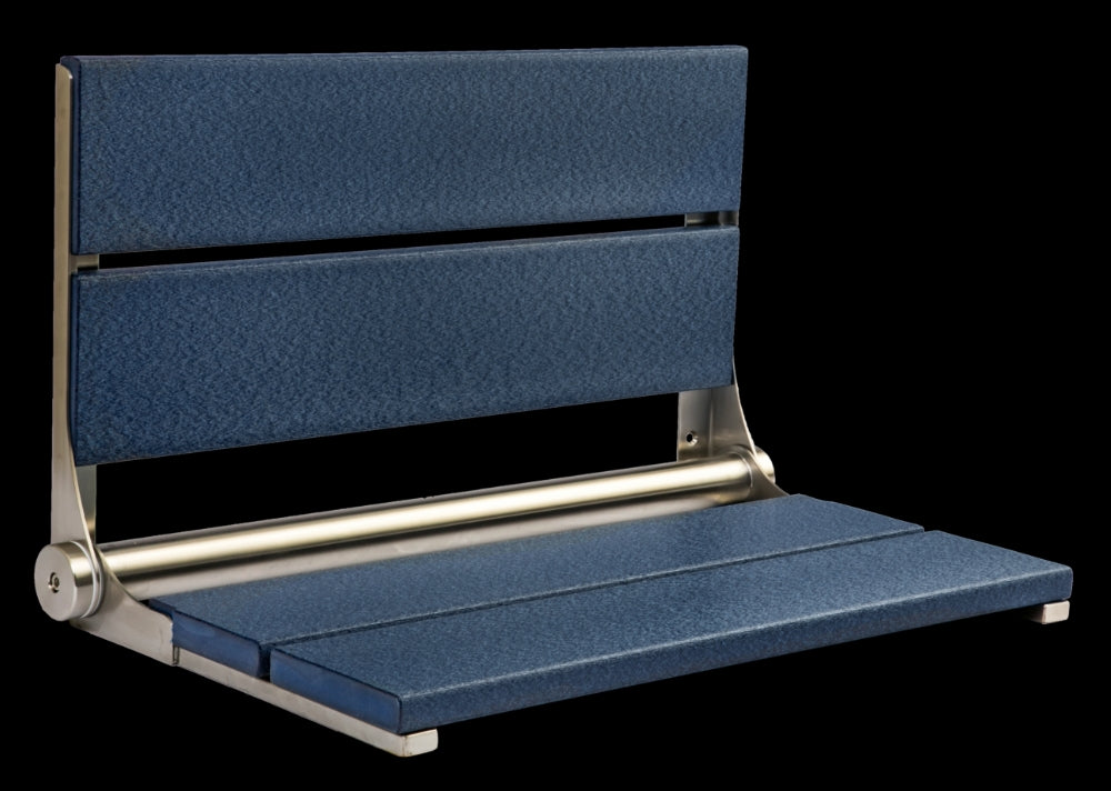 26″ Bilanx Shower Seat in Brushed Finish.
